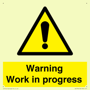 Warning Work in progress